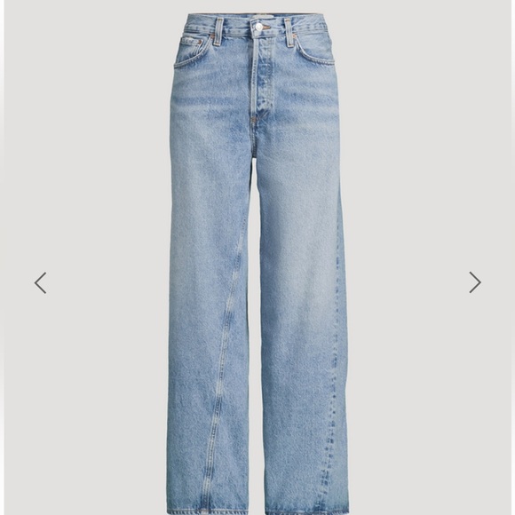 Agolde Denim - AGOLDE twist low slung baggy jeans